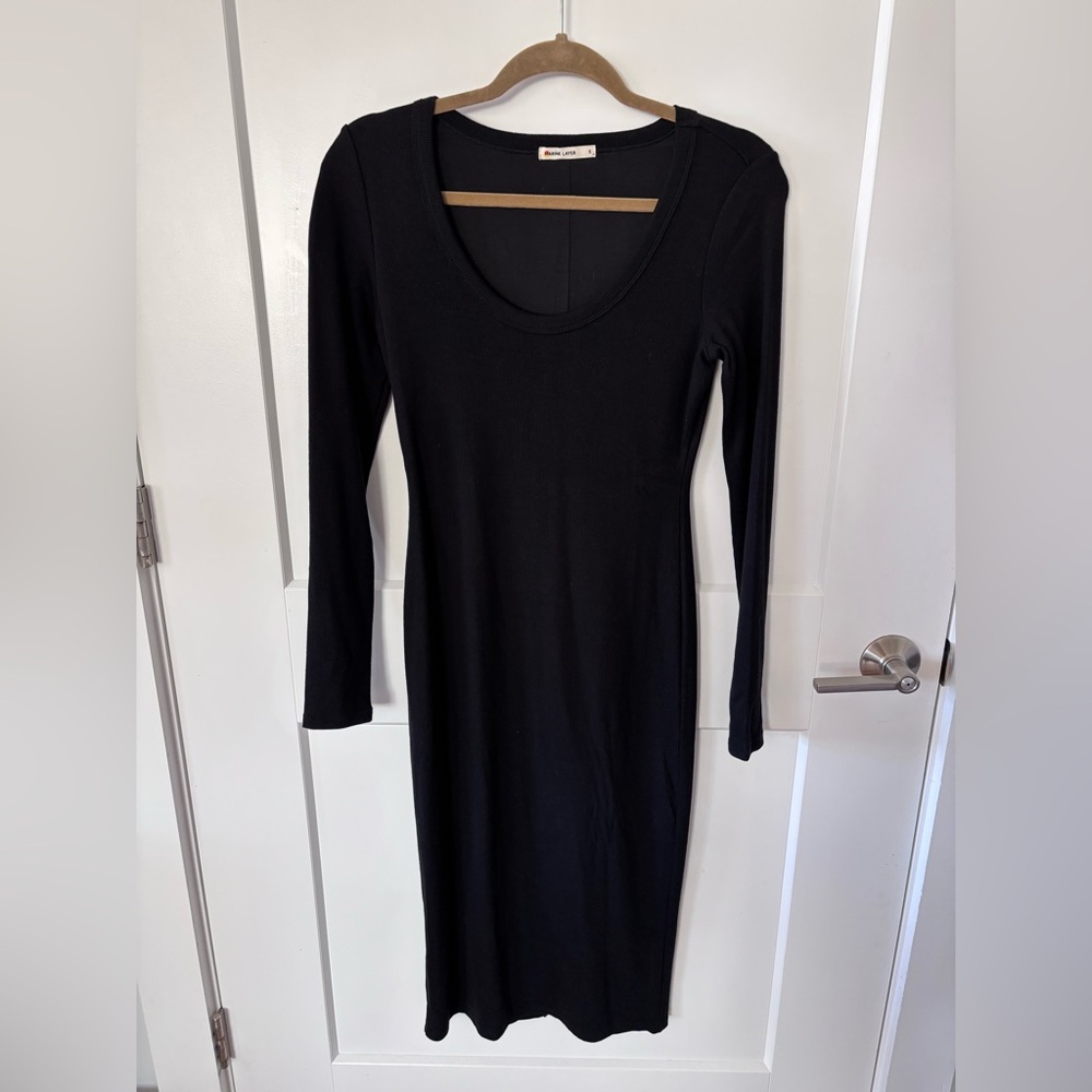 Marine Layer Lexi Rib Long Sleeve MIDI dress.